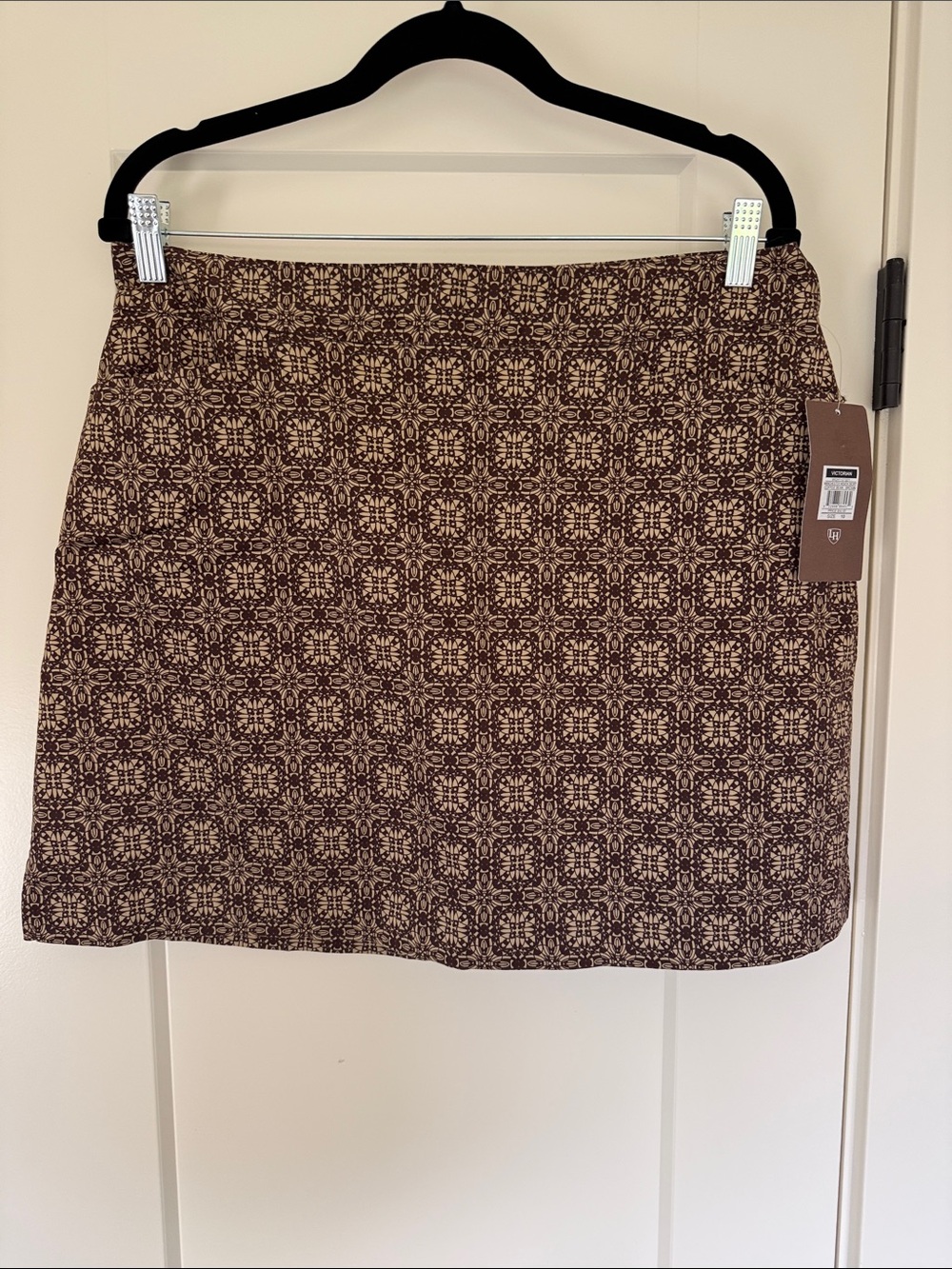 Lady Hagen Brown Patterned Golf Skort